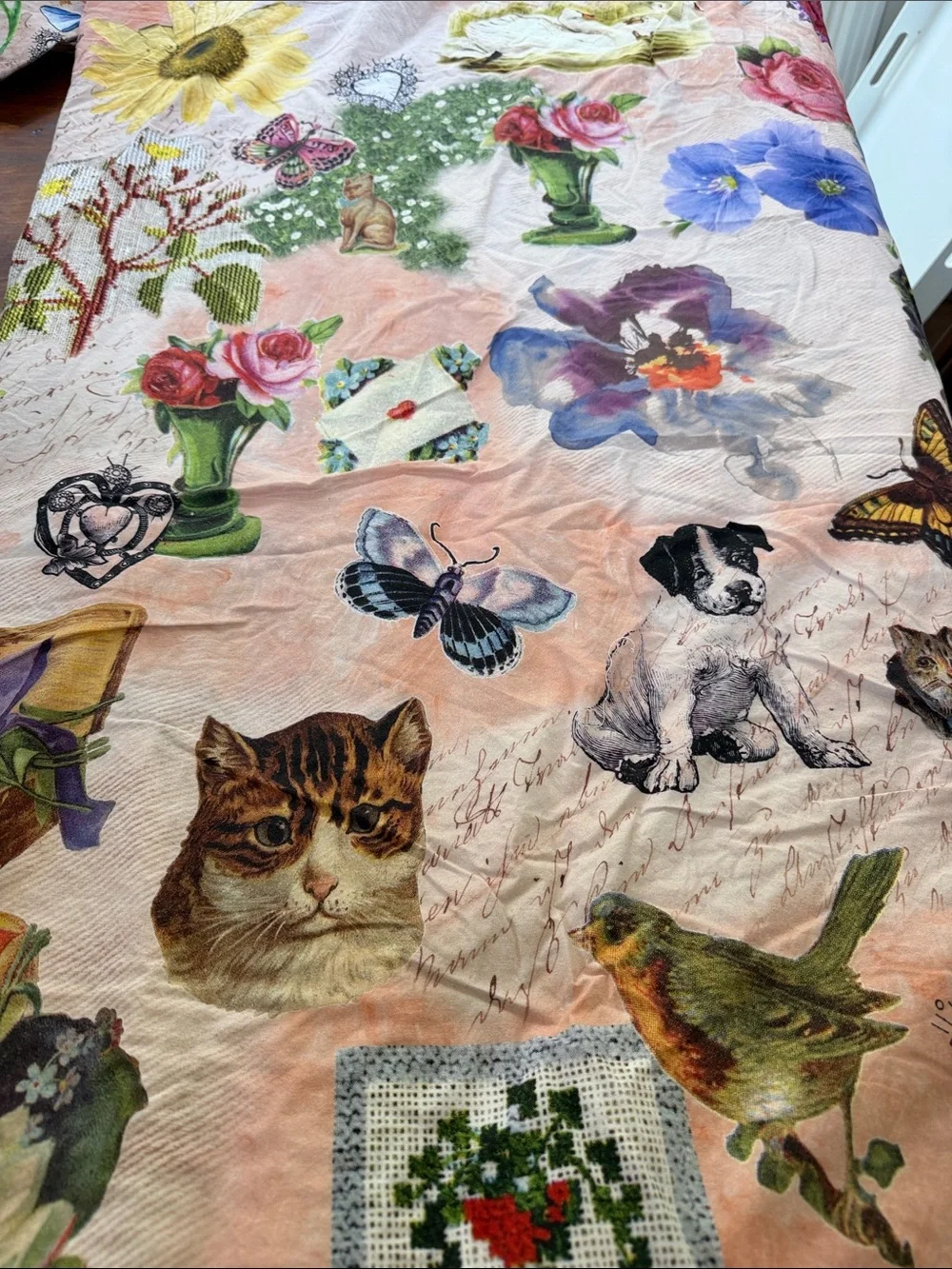 Urban Outfitters TwinXL Printed comforter cover with two standard pillowcases